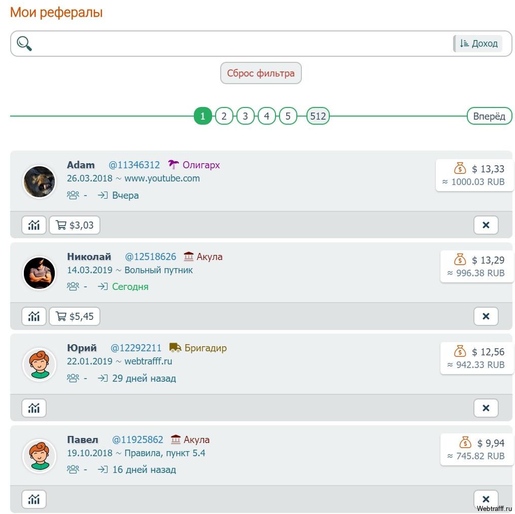заработок на рефералах