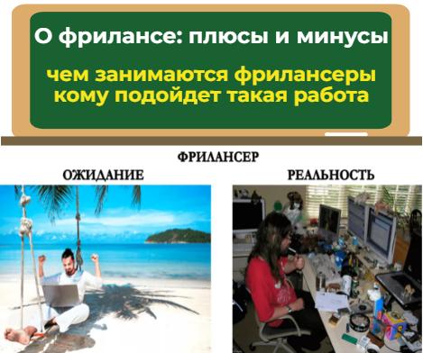 фриланс плюсы и минусы - чем занимаются фрилансеры