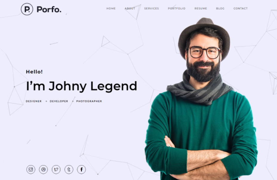 сервис для создания портфолио