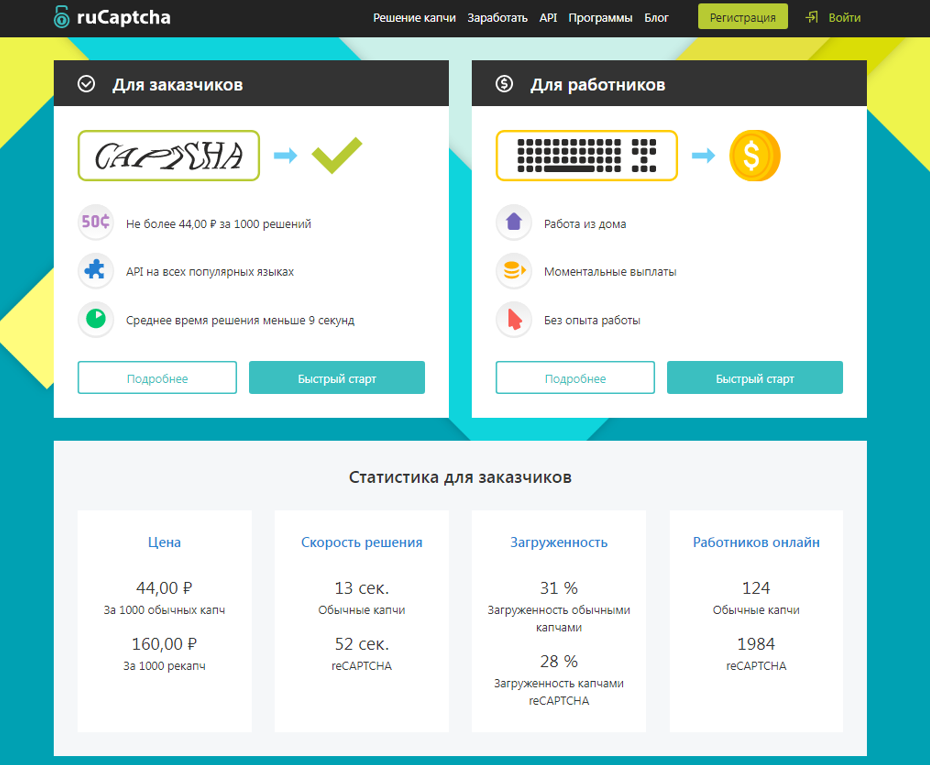 платят за разгадывание капчи