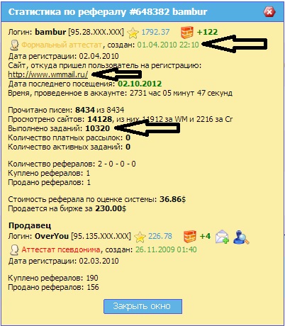 Wmmail купить активных рефералов на бирже