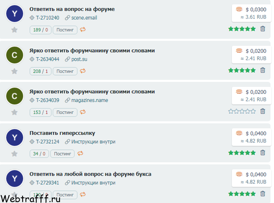 Заработок на заданиях через форумы