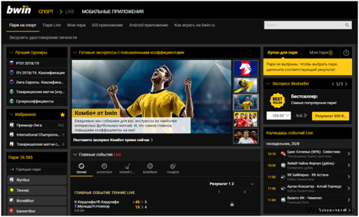 ΠΡΠΊΠΌΠ΅ΠΊΠ΅ΡΡΠΊΠ°Ρ ΠΊΠΎΠ½ΡΠΎΡΠ° ΠΠ²ΠΈΠ½ (Bwin)