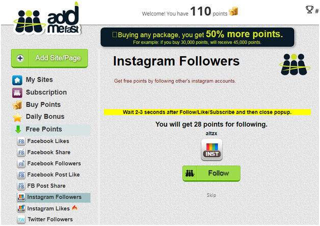 Addmefast