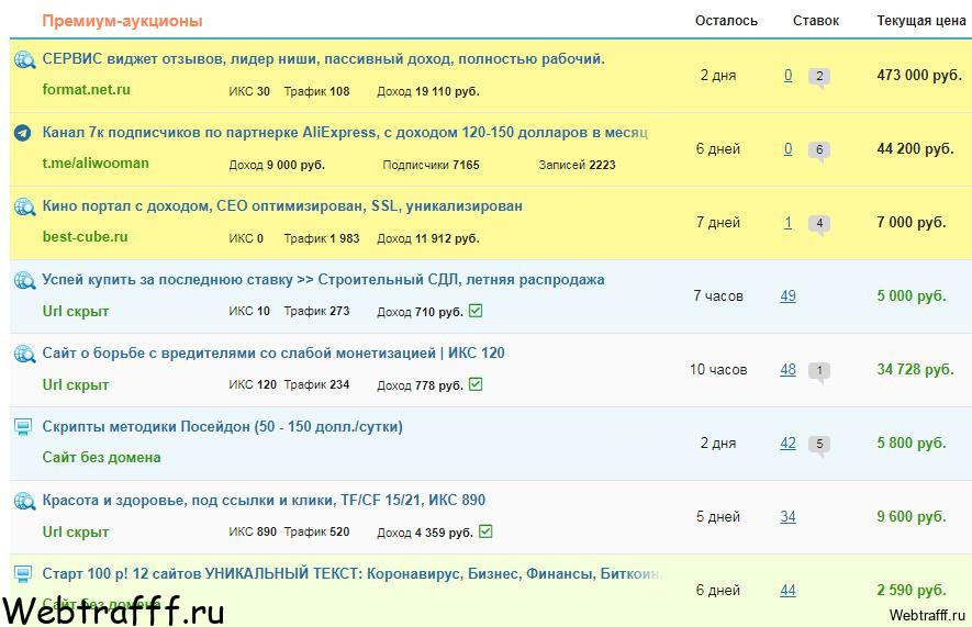 купить сайт