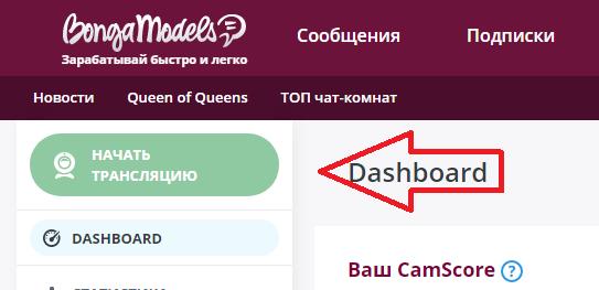 bongamodels начать трансляцию