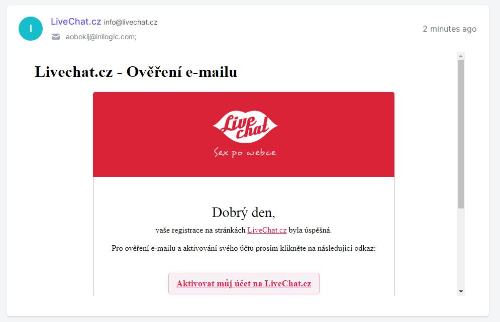 Livechat cz подтвердить регистрацию