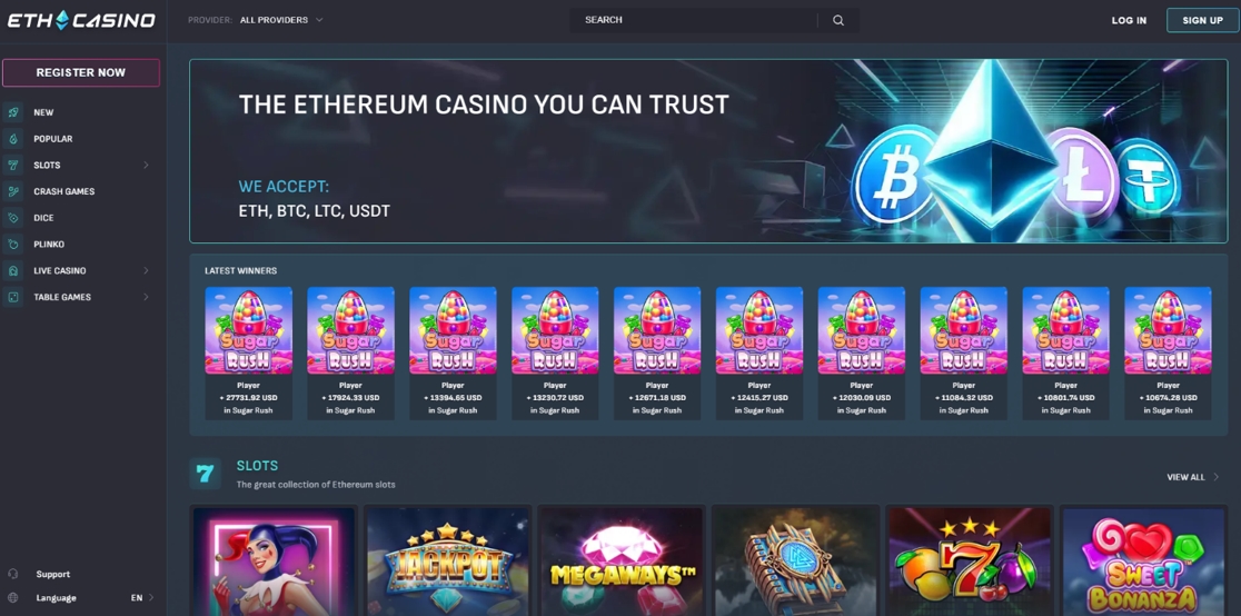 ΠΊΠ°Π·ΠΈΠ½ΠΎ EthCasino
