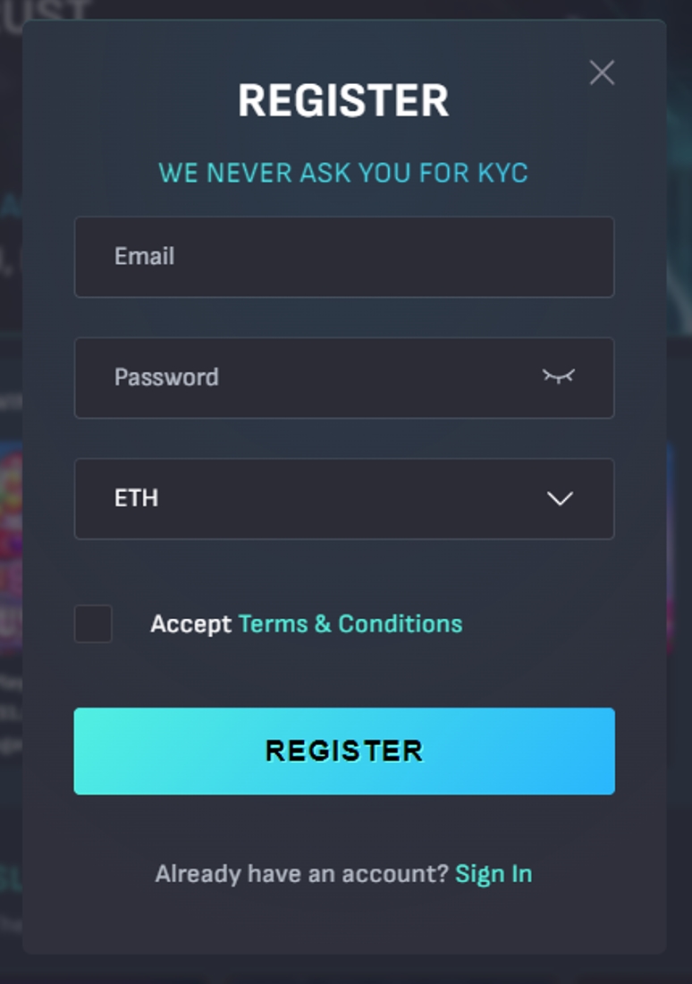 ΠΠΎΠ²ΠΎΠ΅ ΠΎΠ½Π»Π°ΠΉΠ½ ΠΊΠ°Π·ΠΈΠ½ΠΎ EthCasino - Π±Π΅Π· Π²Π΅ΡΠΈΡΠΈΠΊΠ°ΡΠΈΠΈ